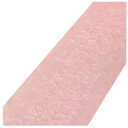 Украшение для стола дорожка Herlitz 150см Цветочный узор фон розовый