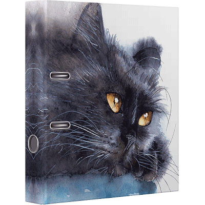 Папка файл A4  75мм deVENTE 'Black Cat'