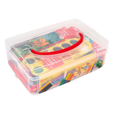 Набор для детского творчества Невская палитра Цветик 9 предметов в пластиковом контейнере