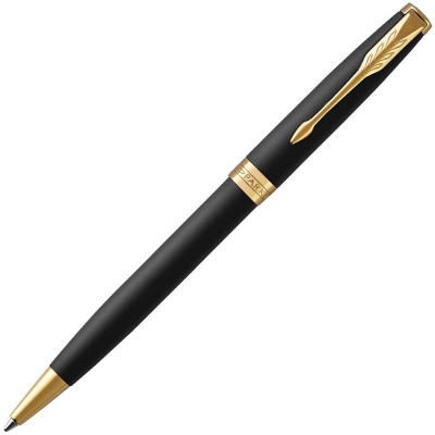 Ручка шариковая Parker Sonnet Matte Black GT Medium черные чернила
