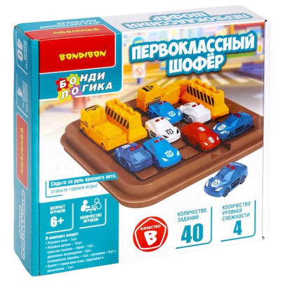 Игра логическая Bondibon 'Первоклассный шофер'