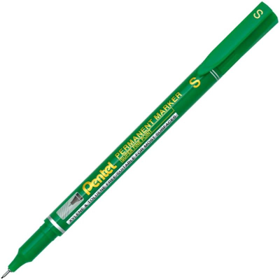 Маркер перманентный Pentel круглый&nbsp;&nbsp;0.4мм 'Super Fine Point' зеленый