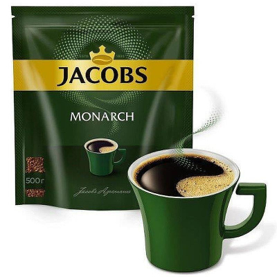 Кофе растворимый Jacobs 'Monarch' 500г в вакуумном пакете
