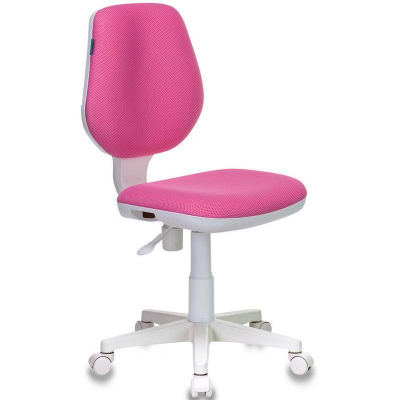 Кресло детское Бюрократ 213 ткань бело/розовое