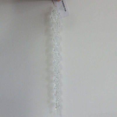 Сосулька 25см прозрачная акрил