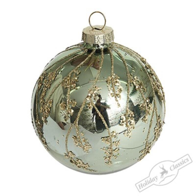 Шар  80мм глянец 'Горный луг' стекло