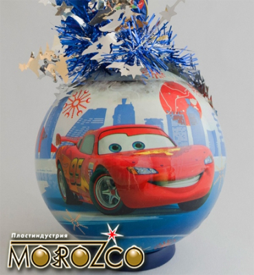 Шар  95мм Рождественский Маккуин и Сю Тодороки