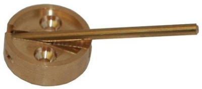 Плашка для опечатывания d-29мм с флажком алюминий/латунь