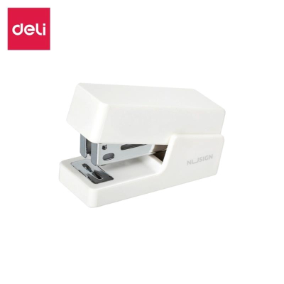 Степлер №24-26/6  12л Deli 'Nusign' Mini  +830 скоб белый в блистере