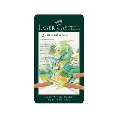 Карандаши пастельные Faber-Castell Pitt Pastel  12цв в металлической коробке
