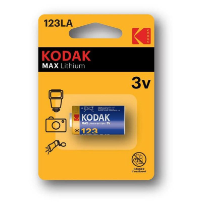 Батарейка Kodak  3V 123LA/CR123 MAX Lithium в блистере