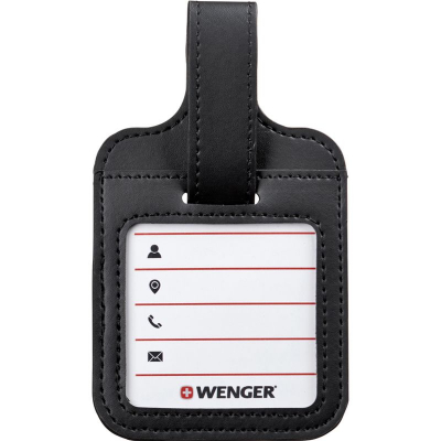 Бирка багажная Wenger  8х10см полиуретановая черная