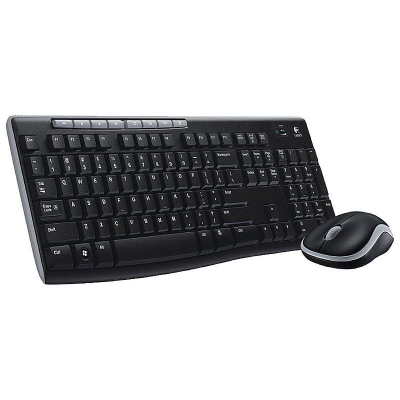 Клавиатура +мышь беспроводные Logitech MK270 Multimedia USB черные