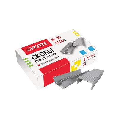 Скобы №10/4  1000шт deVENTE оцинкованные