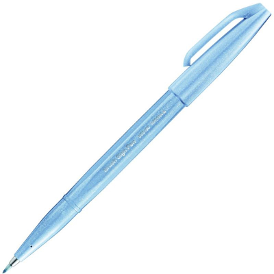 Ручка-кисточка капиллярная художественная Pentel Arts Brush Sign Pen серая