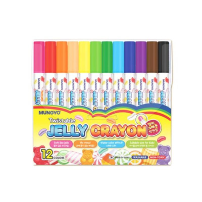 Мелки гелевые акварельные с эффектом пастели  12цв Mungyo Jelly в блистере
