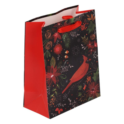 Пакет подарочный новогодний 12х14х6см 'Fairy Bird'