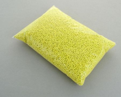 Наполнитель декоративный пенопласт лимонный 1-3мм 50г