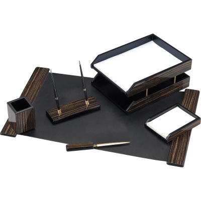 Набор настольный&nbsp;&nbsp;6 предметов Good Sunrise с настилом черное дерево