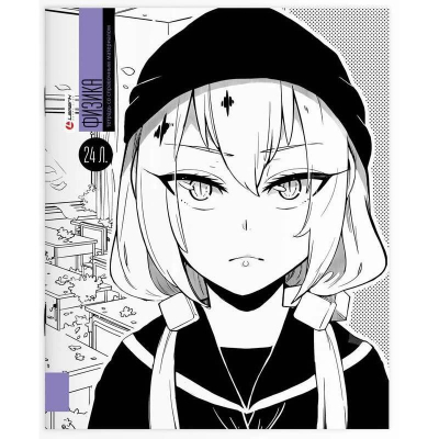 Тетрадь предметная A5  24л клетка Lamark Manga Физика