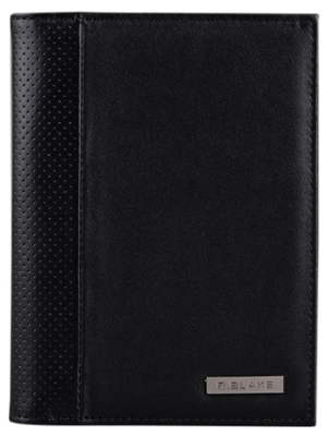 Бумажник водителя R.Blake Sport Cover Auto 6 карманов кожа перфорированная черный