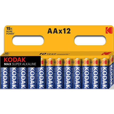 Батарейка Kodak  1.5V AA/LR6 MAX SUPER Alkaline 12шт в блистере