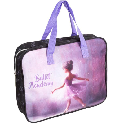 Папка для уроков ИЗО и технологии deVENTE 36x28x8см полиэстер на молнии 'Ballet Academy'