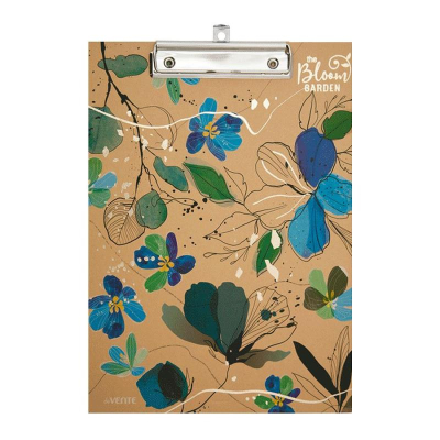 Клипборд A4 deVENTE ламинированный картон 'Bloom Garden' Blue