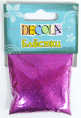 Глиттер Decola  0.3мм 20г лиловый