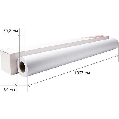 Бумага для плоттера A0++ 42"/1.067х45м&nbsp;&nbsp;80г ProMEGA Engineer InkJet standart втулка 50.8мм