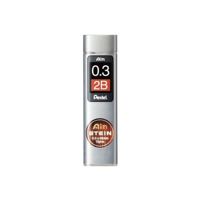 Грифель 0.30мм 2B Pentel 'Ain Stein' 15шт