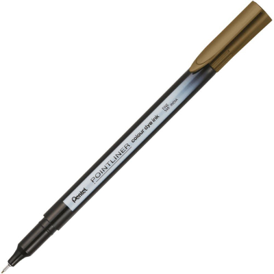 Ручка капиллярная Pentel 'Pointliner' 0.4мм коричневая