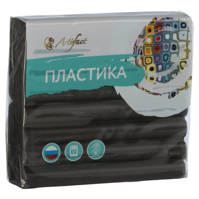 Глина полимерная термоотвердевающая Артефакт 'Классик' серая  56г