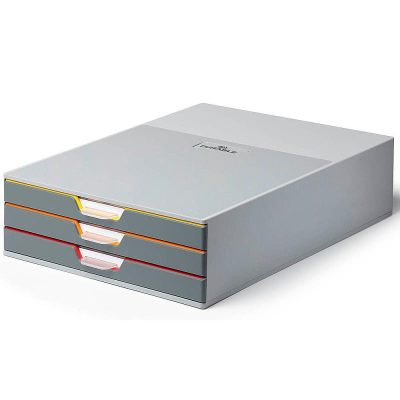 Модуль-накопитель  3 отделения Durable Varicolor® серый