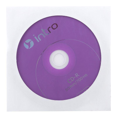 Диск CD-R 700Mb 52X Intro +конверт
