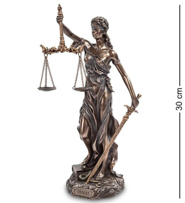 Статуэтка 30см 'Фемида - богиня правосудия' полистоун