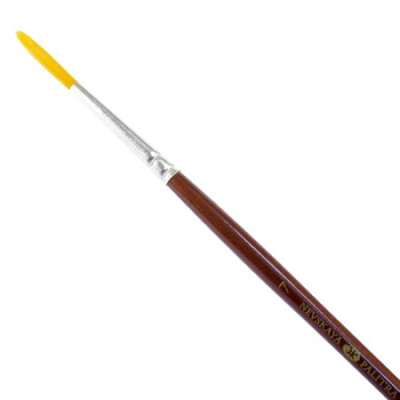 Кисть синтетика круглая Decola № 7 ручка 15см