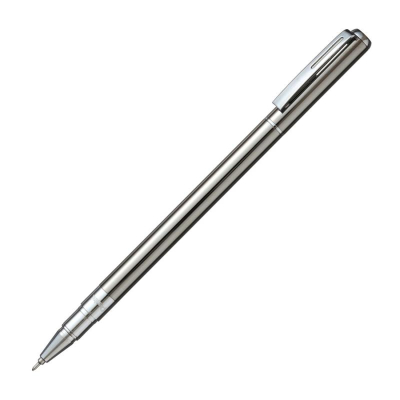 Ручка гелевая Pentel 'EnerGel' 0.5мм металлический хромированный корпус черные чернила