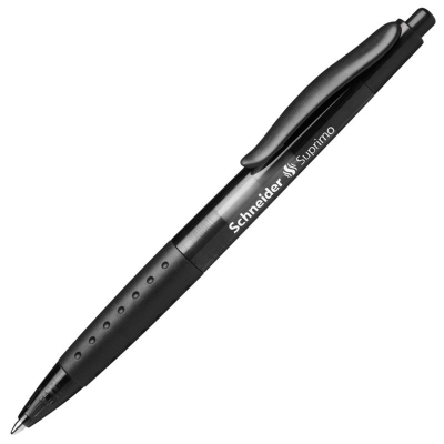 Ручка шариковая автоматическая Schneider 1.0мм Suprimo с резиновой манжетой черная