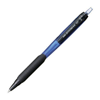 Роллер автоматический Uni-Ball 0.5мм Jetstream-101 New с резиновой манжетой синий