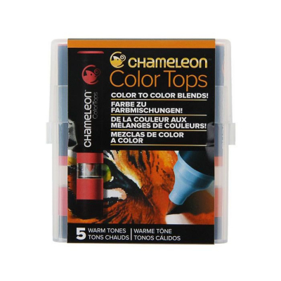 Блендеры цветные спиртовые Chameleon Color Tops 5цв теплые тона