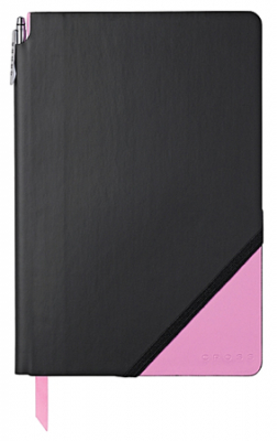 Записная книжка +шариковая ручка Cross Jotzone® A4-  80л линейка искусственная кожа черная/розовая