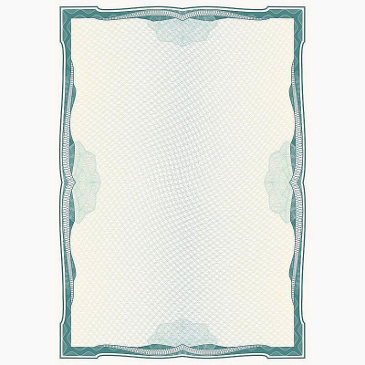 Сертификат A4 Attache с водяными знаками рамка 'Зеленая' 100г/м²&nbsp;&nbsp;50л