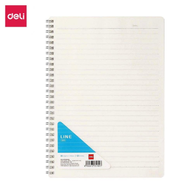 Тетрадь B5&nbsp;&nbsp;60л линейка на гребне Deli тонированный блок пластиковая PP обложка