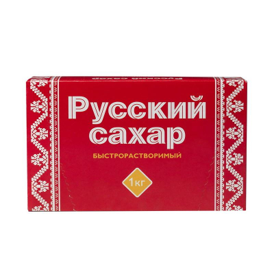 Сахар кусковой прессованный  1.0кг 'Русский сахар' быстрорастворимый
