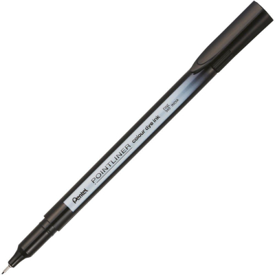 Ручка капиллярная Pentel 'Pointliner' 0.4мм черная