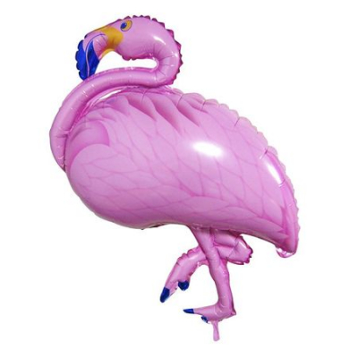 Шар воздушный фольгированный Фигура Фламинго Браво розовый 105х51см