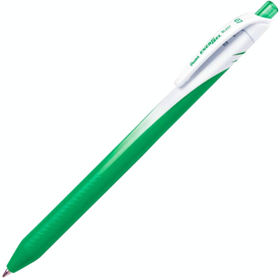 Ручка гелевая автоматическая Pentel 0.7мм 'EnerGel' одноразовая зеленая