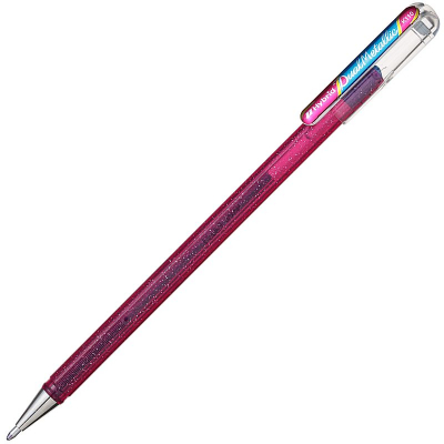 Ручка гелевая Pentel 1.0мм Hybrid Dual Metallic чернила 'хамелеон' розовый + синий металлик