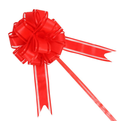 Бант декоративный 120мм красный полипропилен